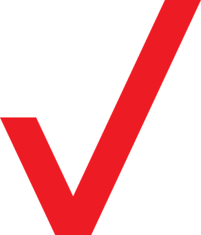 Red Verizon Prepaid Logo Of Checkmark