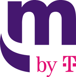 Purple Metro by T-Mobile Logo With Magenta T-Mobile Logo